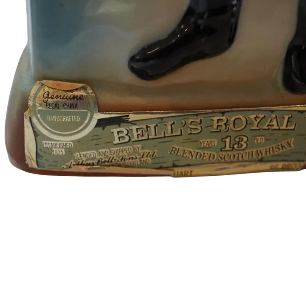 Vintage Jim Beam 1970 Beefeater Bells Scotch Royal Vat Whiskey‎ Decanter Empty